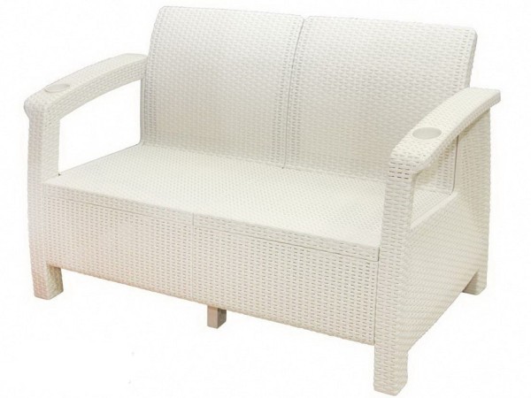 Двухместный диван Yalta Sofa Seаt белый купить в Владимире