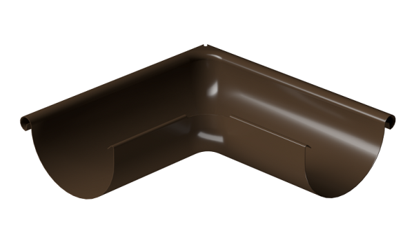 Угол внешний 90° D125 Döcke STAL PREMIUM Каштан, (RAL 8017) купить в Владимире