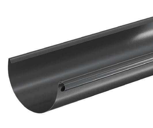 Водосток Aquasistem, система 125x90 - Водосточный желоб 3.00м RAL 7024 Тёмно-серый купить в Владимире