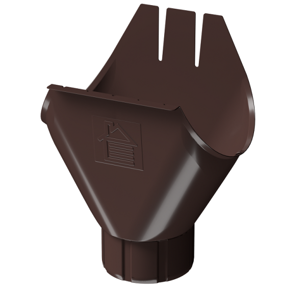 Воронка желоба D125 Döcke STAL PREMIUM Шоколад, (RAL 8019) купить в Владимире