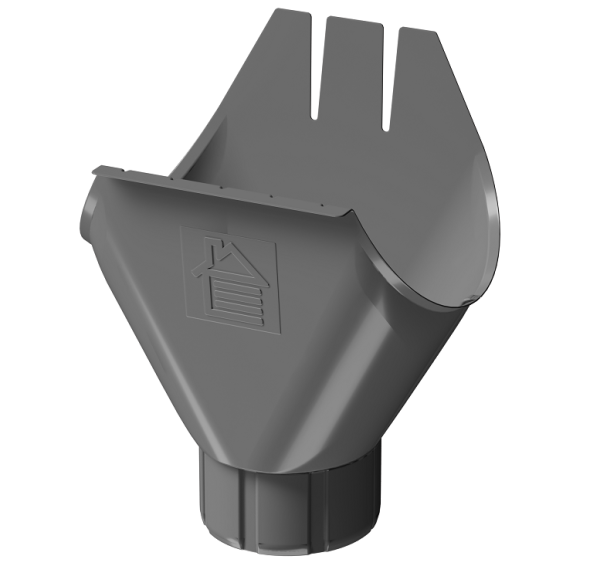 Воронка желоба D125 Döcke STAL PREMIUM Графит, (RAL 7024) купить в Владимире