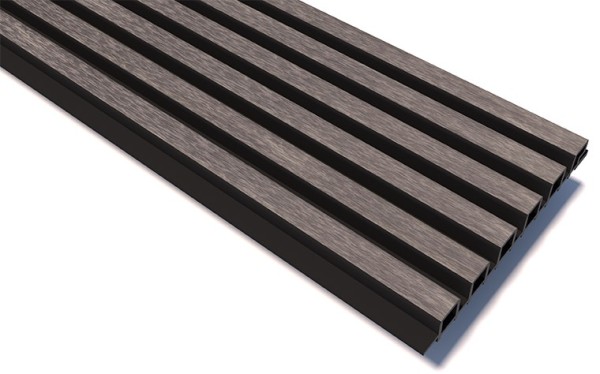 Реечные панели WOODVEX Lines Ultra Smoke gray купить в Владимире