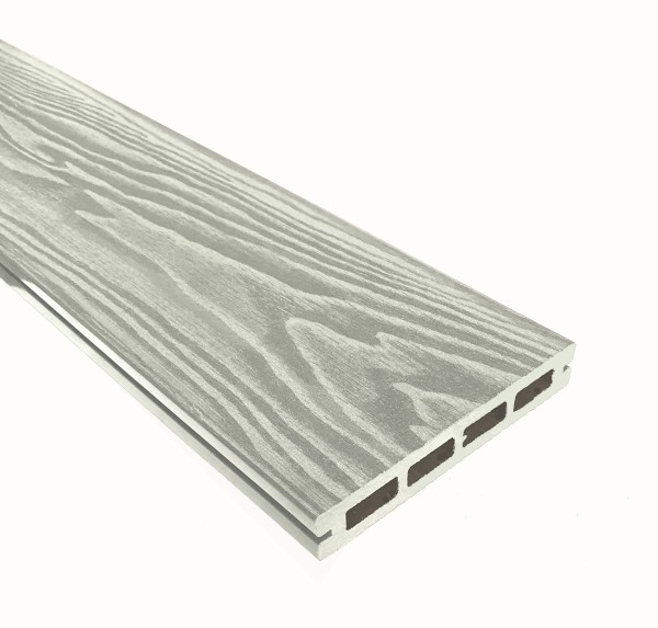 Террасная доска из ДПК Terrapol Смарт 3D Пустотелая с пазом Дуб беленый купить в Владимире