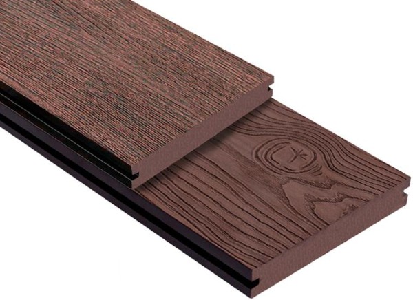 Террасная доска ДПК Outdoor 3D полнотелая STORM/OCEAN BROWN коричневая микс купить в Владимире