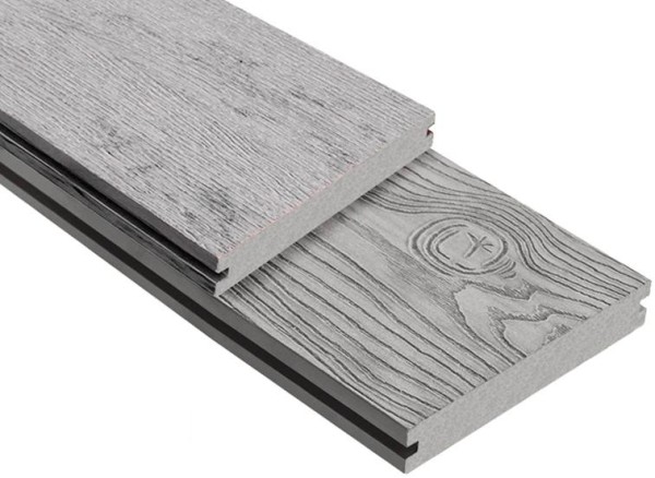 Террасная доска ДПК Outdoor 3D полнотелая STORM/OCEAN GREY серая микс купить в Владимире