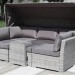 Диван-Трансформер AFINA плетеный из иск. ротанга AFM-320G Grey купить в Владимире