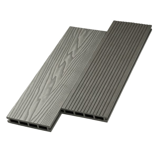 Террасная доска ДПК NanoWood двусторонняя New 3D тиснение + вельвет Серый купить в Владимире