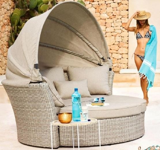 Диван-Трансформер AFINA плетеный из иск. ротанга AFM-325 Beige купить в Владимире