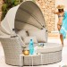 Диван-Трансформер AFINA плетеный из иск. ротанга AFM-325 Beige купить в Владимире