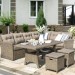 Комплект мебели AFINA плетеной из иск. ротанга AFM-307B Beige купить в Владимире