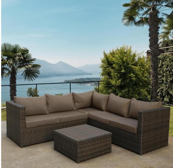 Комплект мебели AFINA плетеной из иск. ротанга YR825A Brown/Beige купить в Владимире