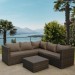 Комплект мебели AFINA плетеной из иск. ротанга YR825A Brown/Beige купить в Владимире