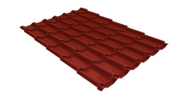 Металлочерепица классик 0,5 Satin RAL 3009 оксидно-красный купить в Владимире