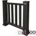 Ограждение из ДПК Outdoor Классик 3D STORM чёрный купить в Владимире