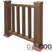 Ограждение из ДПК Outdoor Классик 3D STORM коричневый микс купить в Владимире