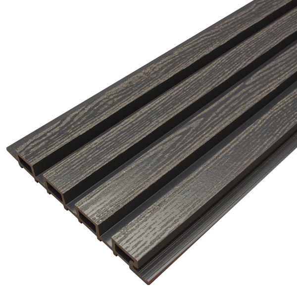 Фасадная доска из ДПК Faynag Wood Рейка Мокрый Асфальт купить в Владимире