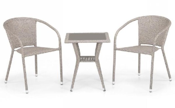 Комплект плетеной мебели AFINA из иск. ротанга T25C/Y137C-W85 Latte 2Pcs купить в Владимире