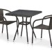Комплект плетеной мебели AFINA из иск. ротанга T282BNT/Y137C-W53 Brown 2Pcs купить в Владимире