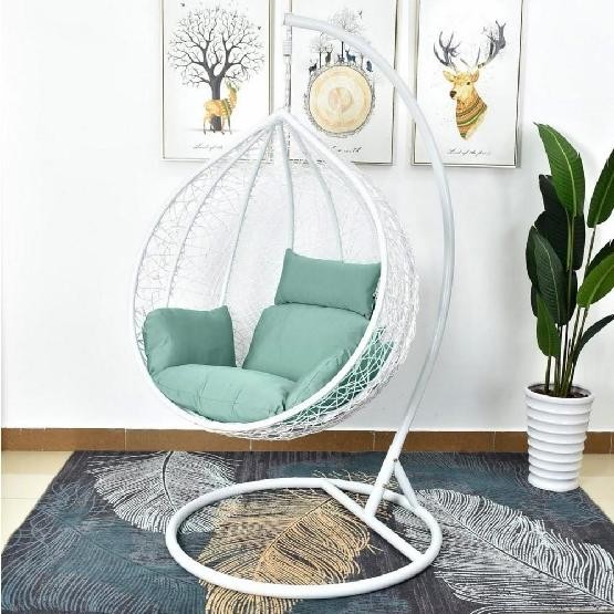 Кресло Подвесное из искусственного ротанга AFM-168A-L White/Green купить в Владимире