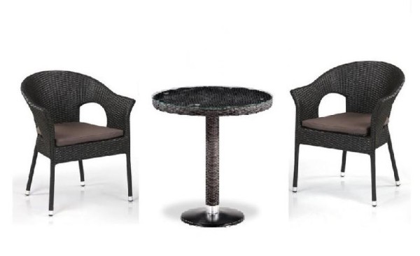 Комплект плетеной мебели AFINA из иск. ротанга T601/Y79A-W53 Brown 2Pcs купить в Владимире
