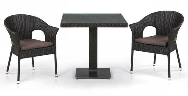 Комплект плетеной мебели AFINA из иск. ротанга T605SWT/Y79A-W53 Brown 2Pcs купить в Владимире