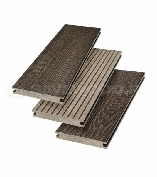 Террасная доска SW Fraxinus (R) полнотелая «SaveWood» Темно-коричневый купить в Владимире