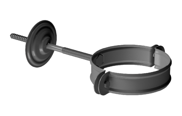 Хомут трубы D90 Döcke STAL PREMIUM Графит, (RAL 7024) купить в Владимире