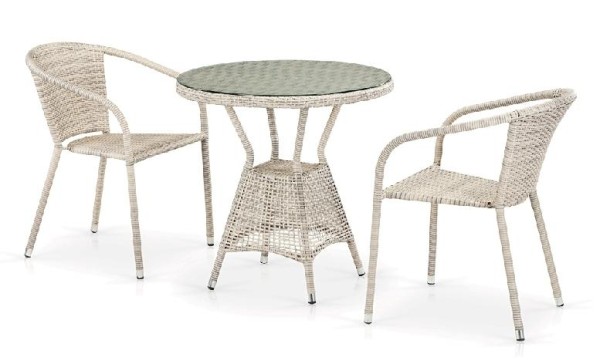 Комплект плетеной мебели AFINA из иск. ротанга T705ANT/Y137C-W85 Latte 2Pcs купить в Владимире