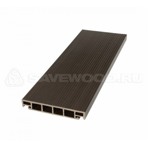 Террасная доска из ДПК SW-Salix «SaveWood» темно-коричневый купить в Владимире