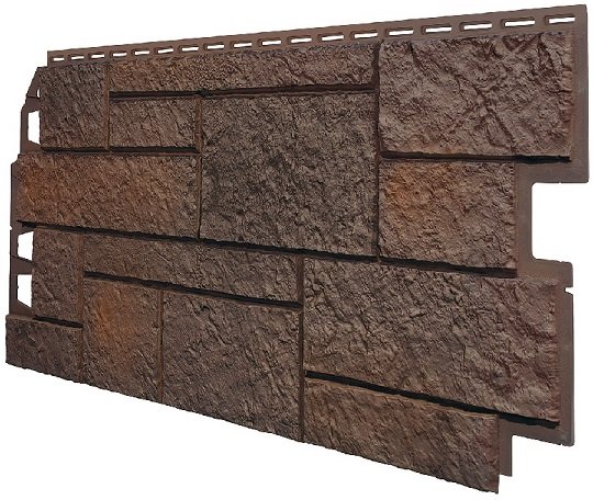 Фасадная панель VOX Sandstone (Сандстоун) темно коричневый купить в Владимире