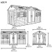 Сарай пластиковый LifeTime 15x8 DD купить в Владимире