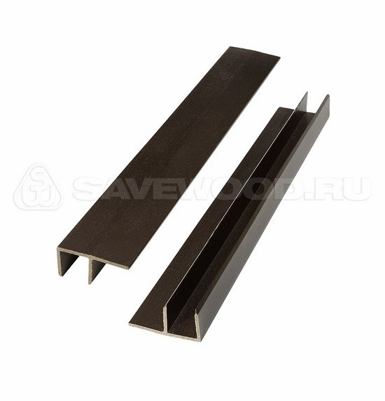 F-профиль ДПК Savewood – Тёмно-коричневый купить в Владимире