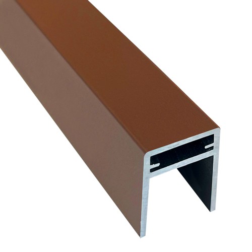 П-профиль Алюминиевый EasyDecking 35x25 Коричневый купить в Владимире