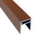 П-профиль Алюминиевый EasyDecking 35x25 Коричневый купить в Владимире