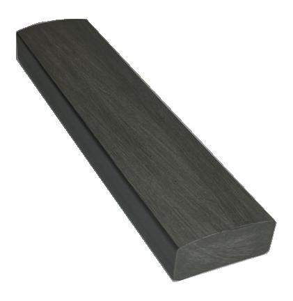 Лавочный брус Ecodecking Некст полнотелый брашированный 70х35 графит купить в Владимире