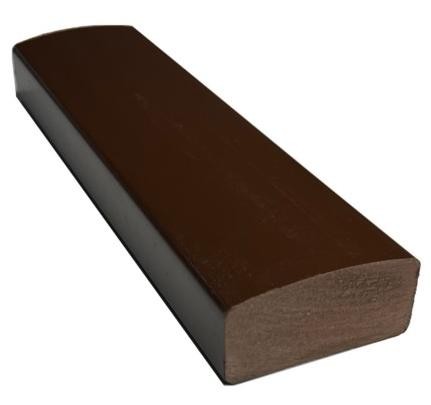 Лавочный брус Ecodecking Некст полнотелый глянцевый 70х35 шоколад купить в Владимире