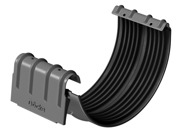 Соединитель желобов D125 Döcke STAL PREMIUM Графит, (RAL 7024) купить в Владимире