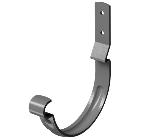 Карнизный крюк короткий (гнутый) D125 Döcke STAL PREMIUM Графит, (RAL 7024) купить в Владимире