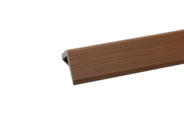 Уголок торцевой Ecodecking Скай коэкструзия 45х45х3000 Тик купить в Владимире