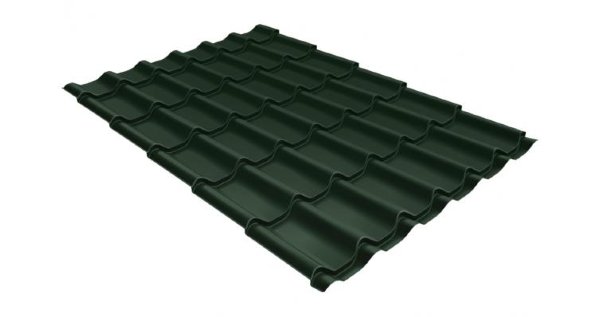 Металлочерепица классик 0,5 Satin RR 11 темно-зеленый купить в Владимире